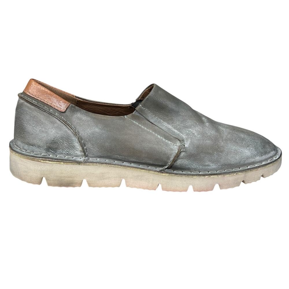Roan X Bed Stu Men’s Calon Brown Distressed Slip On Loafer Size US 11